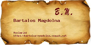 Bartalos Magdolna névjegykártya